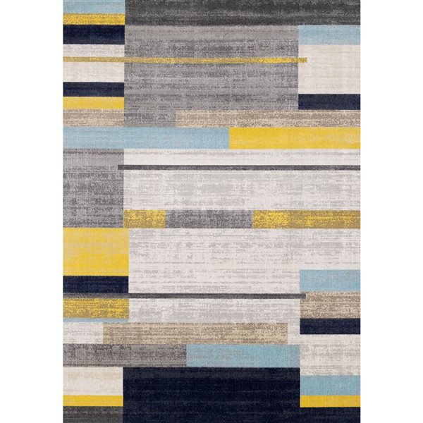 Rug Branch Callaya Area Rug Geometric Contemporary 8 x 11-ft Grey