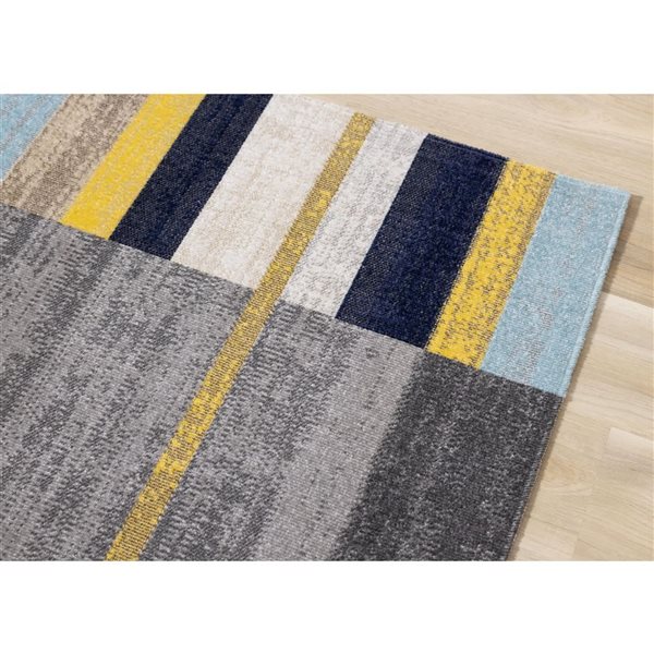 Rug Branch Callaya Area Rug Geometric Contemporary 8 x 11-ft Grey