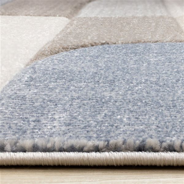 Rug Branch Islae Area Rug Geometric Art Deco 8 x 11-ft - Blue