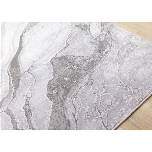 Rug Branch Zephyr Area Rug Organic Modern 8 x 11-ft - Grey