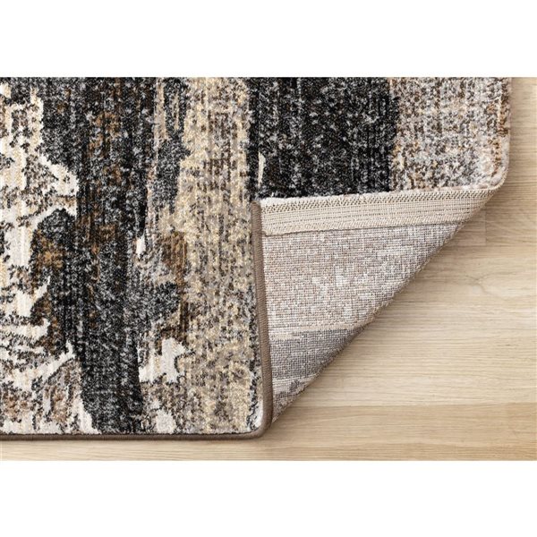 Rug Branch Aethera Area Rug Distressed Modern 8 x 11-ft - Grey