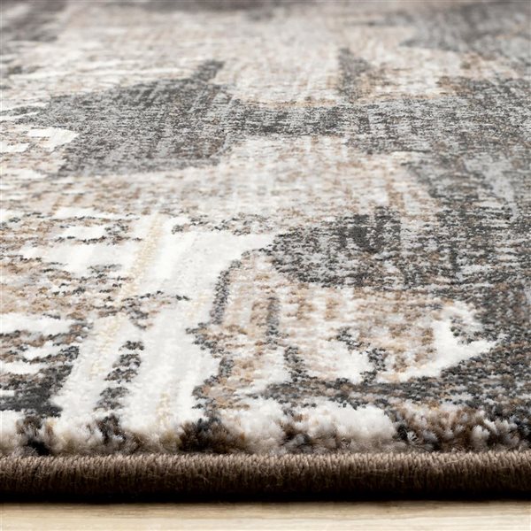 Rug Branch Aethera Area Rug Distressed Modern 8 x 11-ft - Grey
