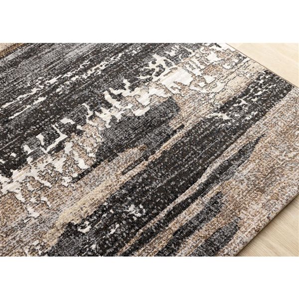 Rug Branch Aethera Area Rug Distressed Modern 8 x 11-ft - Grey