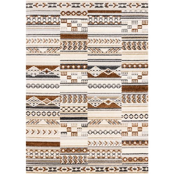 Rug Branch Solvyn Area Rug Southwestern Modern 5 x 8-ft - Cream