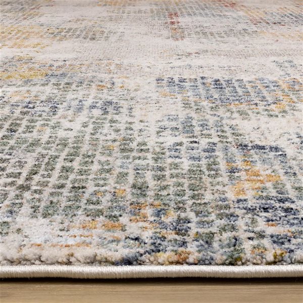 Rug Branch Orenda Area Rug Distressed Contemporory 8 x 10-ft - Cream