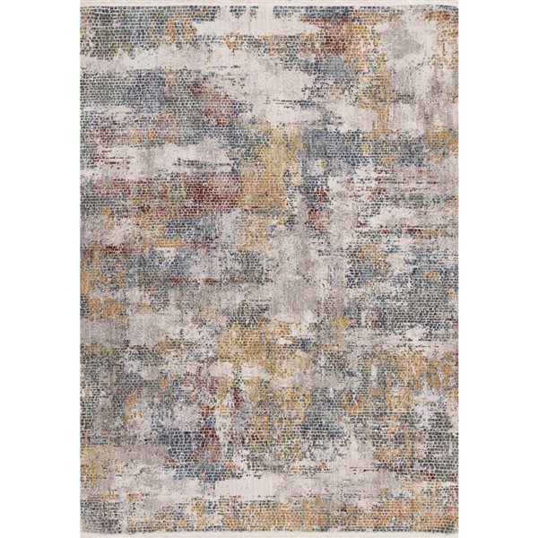 Rug Branch Orenda Area Rug Distressed Contemporory 8 x 10-ft - Cream