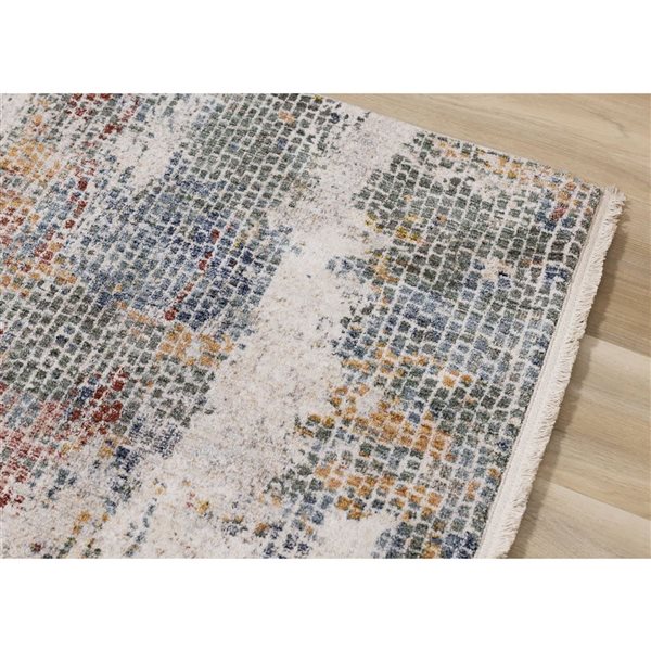 Rug Branch Orenda Area Rug Distressed Contemporory 8 x 10-ft - Cream