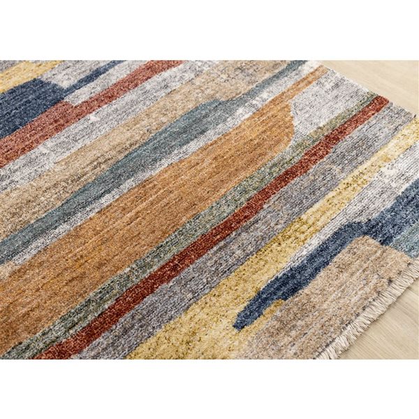 Rug Branch Ceyra Area Rug Organic Modern 8 x 10-ft Grey