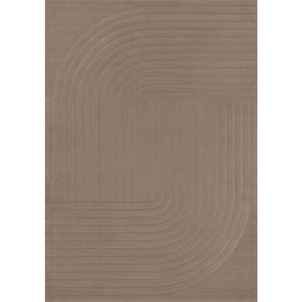 Rug Branch Solara Area Rug Tonal Art Deco 8 x 11-ft - Brown