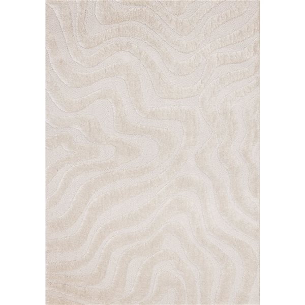 Rug Branch Intrigue Area Rug Organic Modern 8 x 11-ft - White