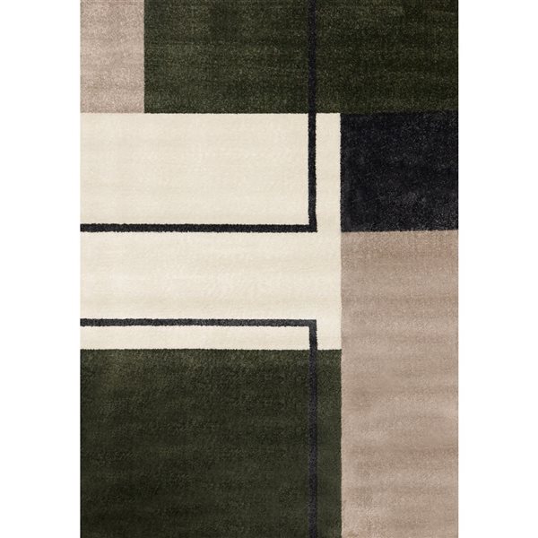 Rug Branch Eluna Area Rug Geometric Modern 8 x 11-ft - Green