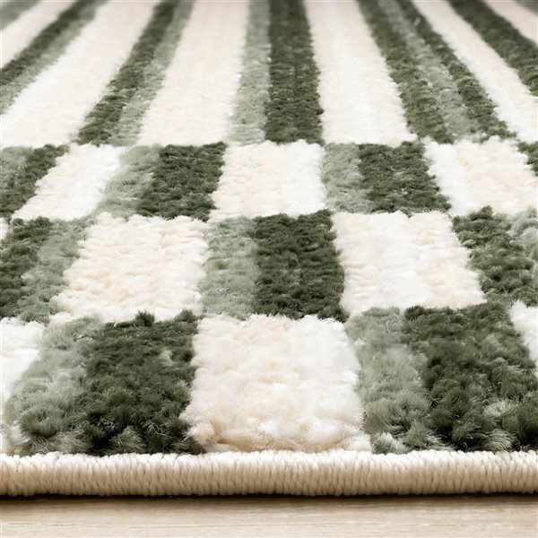 Rug Branch Solvyn Area Rug Striped Modern 8 x 11-ft - Green