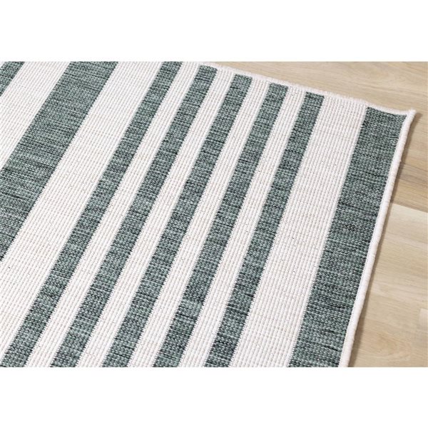 Rug Branch Zyana Area Rug Striped Modern 5 x 8-ft - Green