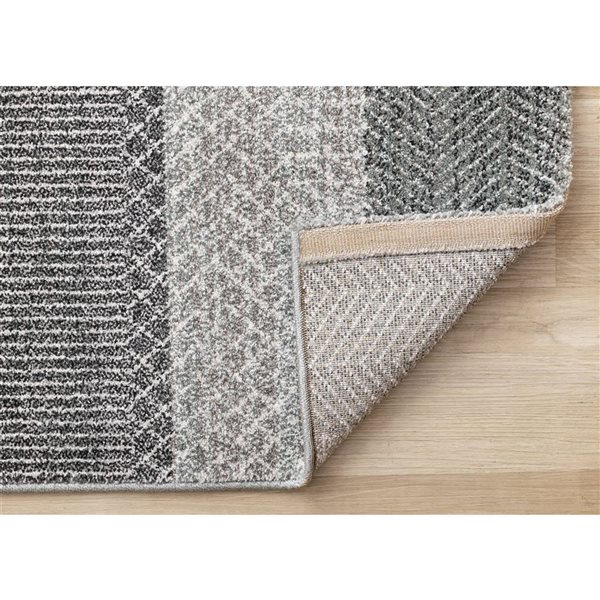 Rug Branch Sereni Area Rug Geometric Southwestern 8 x 11-ft - Grey