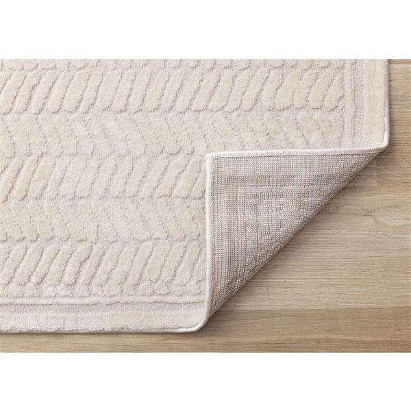 Rug Branch Osiris Area Rug Chevron Contemporary 8 x 11-ft - Beige