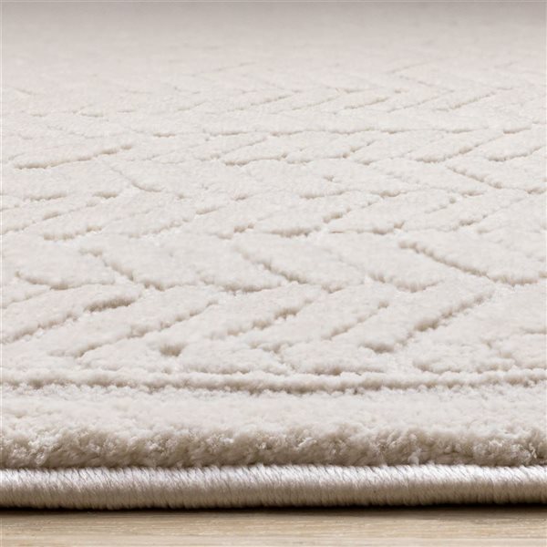 Rug Branch Osiris Area Rug Chevron Contemporary 8 x 11-ft - Beige