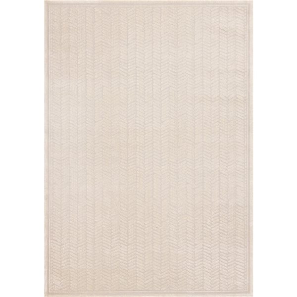 Rug Branch Osiris Area Rug Chevron Contemporary 8 x 11-ft - Beige