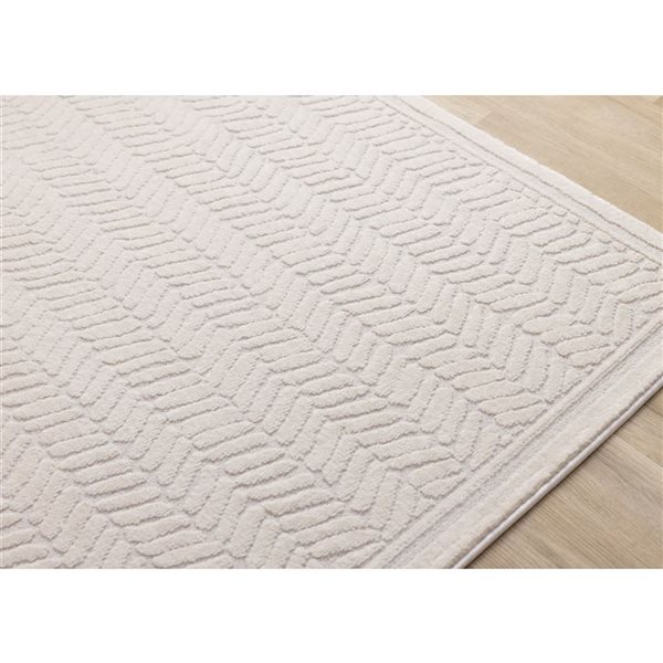 Rug Branch Osiris Area Rug Chevron Contemporary 8 x 11-ft - Beige