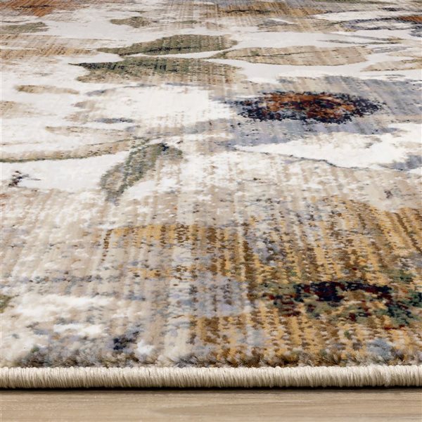 Rug Branch Solvyn Area Rug Botanical Modern 8 x 10-ft - Cream