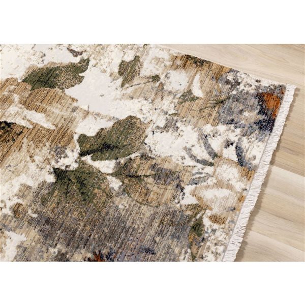 Rug Branch Solvyn Area Rug Botanical Modern 8 x 10-ft - Cream