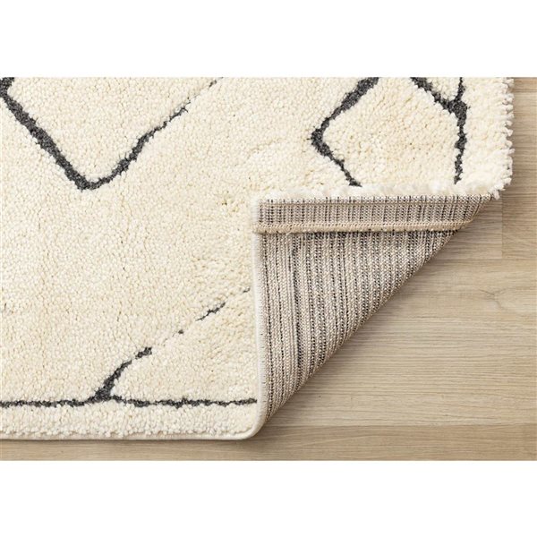 Rug Branch Bauer Area Rug Modern 5 x 8-ft - Cream