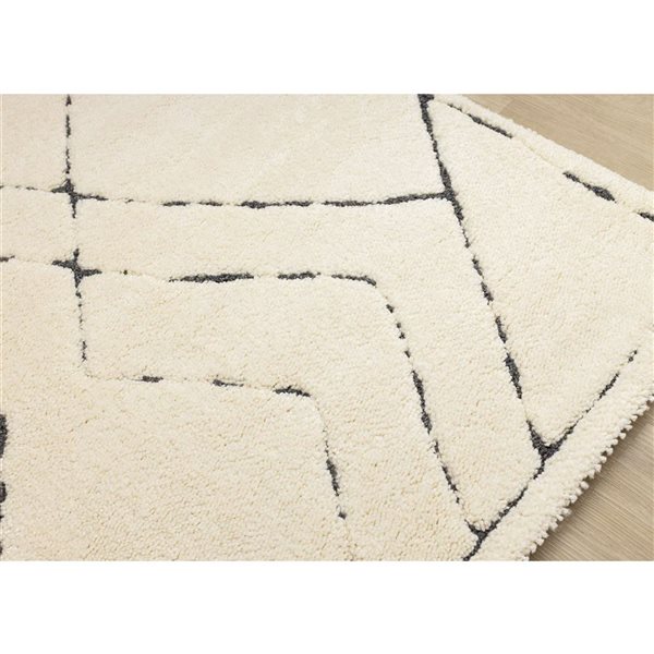 Rug Branch Bauer Area Rug Modern 5 x 8-ft - Cream