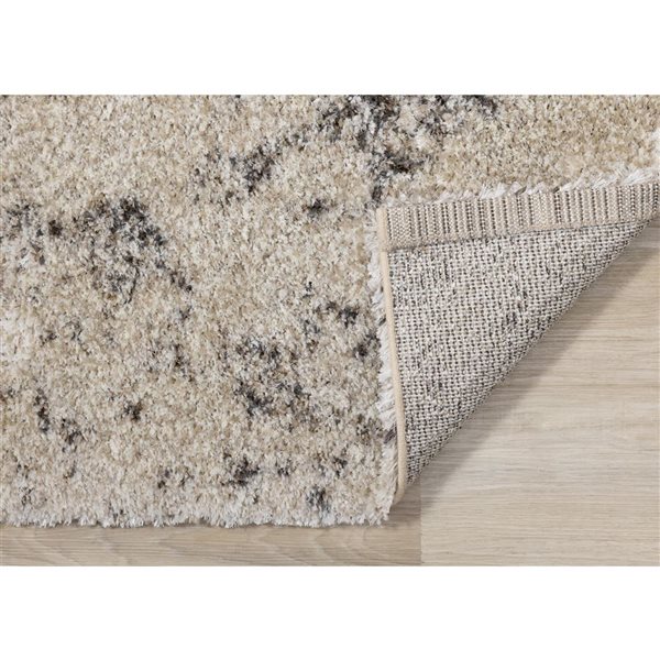 Rug Branch Aura Area Rug Distressed Modern 8 x 11-ft - Cream