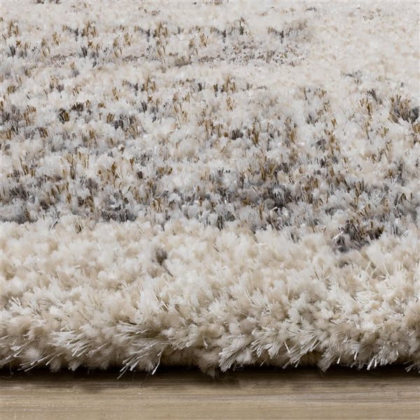 Rug Branch Aura Area Rug Distressed Modern 8 x 11-ft - Cream