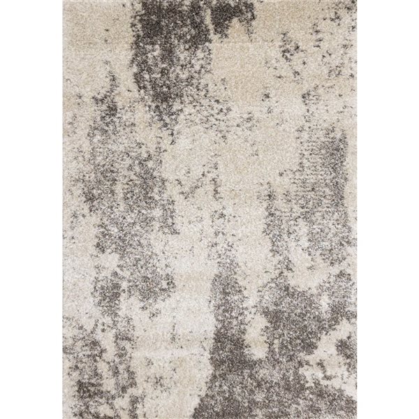 Rug Branch Aura Area Rug Distressed Modern 8 x 11-ft - Cream