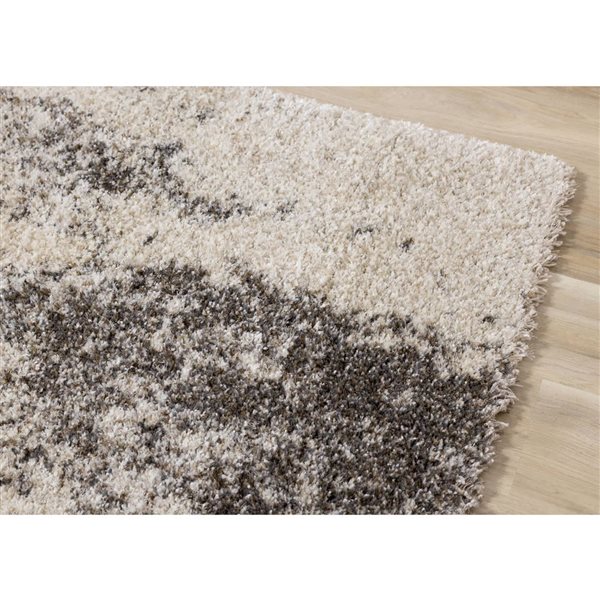 Rug Branch Aura Area Rug Distressed Modern 8 x 11-ft - Cream