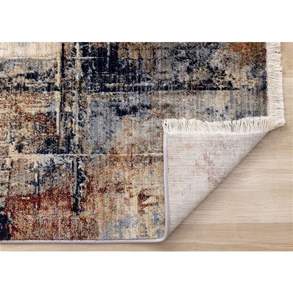 Rug Branch Solvyn Area Rug Distressed Modern 8 x 10-ft - Cream