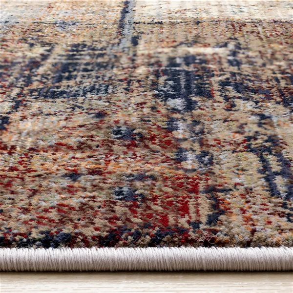 Rug Branch Solvyn Area Rug Distressed Modern 8 x 10-ft - Cream