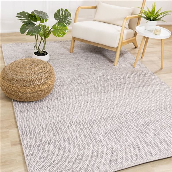 Rug Branch Cindara Area Rug Geometric Modern 8 x 11-ft - Beige