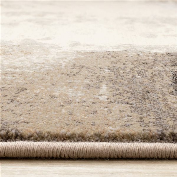 Rug Branch Aethera Area Rug Distressed Modern 8 x 11-ft - Cream