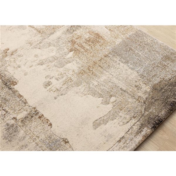 Rug Branch Aethera Area Rug Distressed Modern 8 x 11-ft - Cream