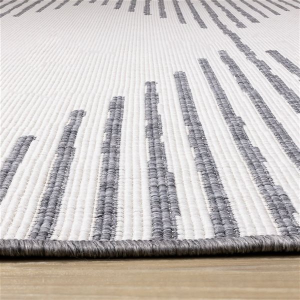 Rug Branch Zyana Area Rug Geometric Mid-Century 8 x 11-ft - Grey