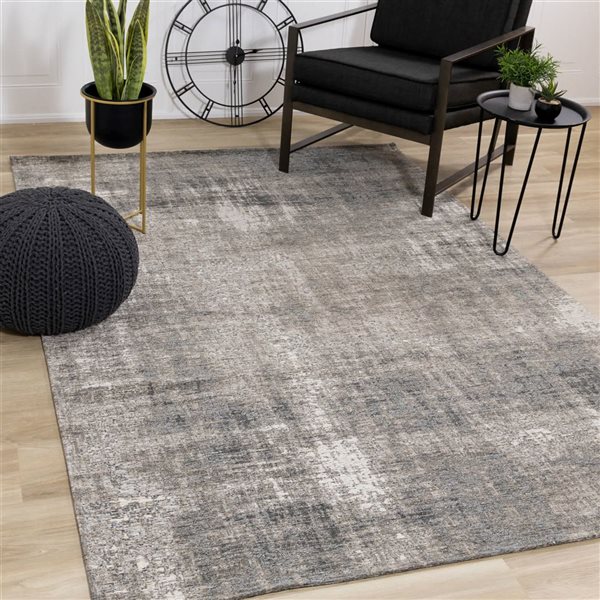 Rug Branch Lirien Area Rug Organic Modern 8 x 11-ft - Grey