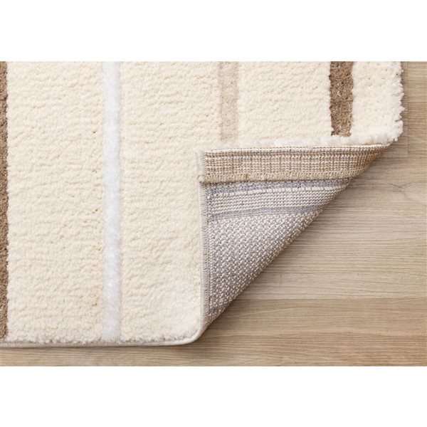 Rug Branch Tortuga Area Rug Striped Contemporary 7 x 10-ft - Cream