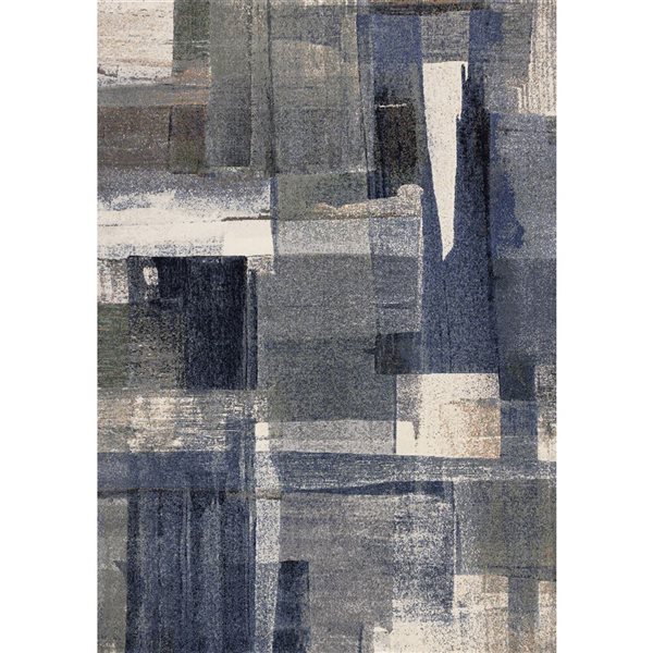 Rug Branch Aethera Area Rug Distressed Modern 8 x 11-ft - Blue