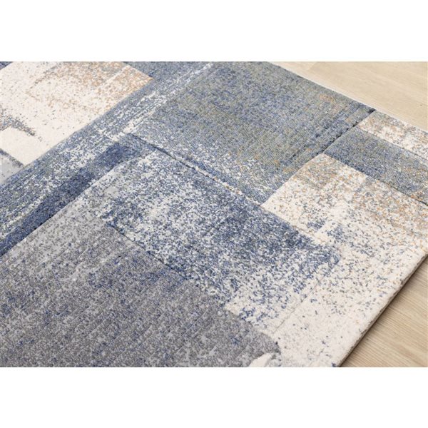 Rug Branch Aethera Area Rug Distressed Modern 8 x 11-ft - Blue