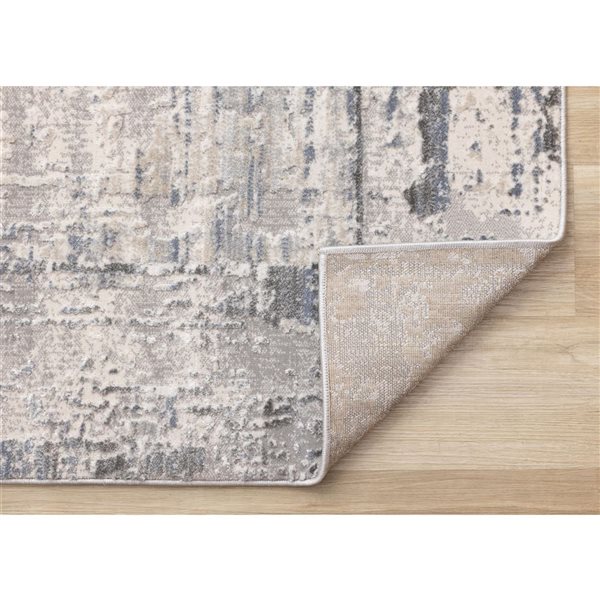 Rug Branch Sylvaris Border Area Rug Modern 8 x 11-ft - Grey