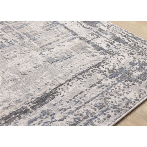 Rug Branch Sylvaris Border Area Rug Modern 8 x 11-ft - Grey