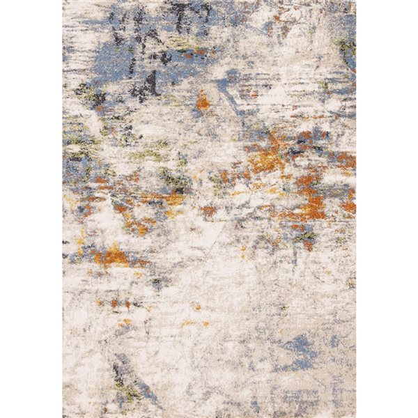 Rug Branch Velora Area Rug Distressed Modern 8 x 11-ft - Taupe