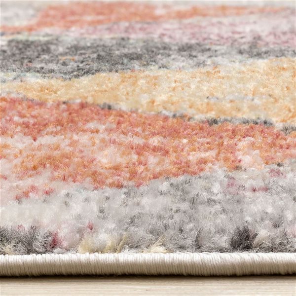 Rug Branch Solenne Area Rug Distressed Mid-Century 7 x 10-ft - Cream