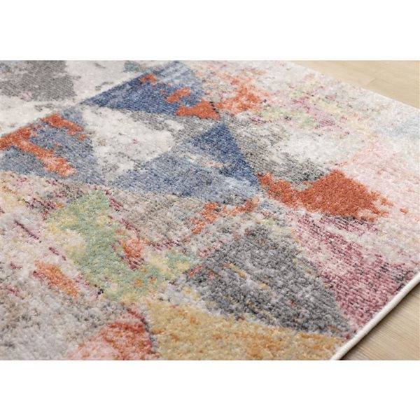 Rug Branch Solenne Area Rug Distressed Mid-Century 7 x 10-ft - Cream