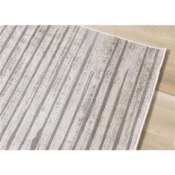 Rug Branch Veran Area Rug Striped Contemporary 8 x 11-ft - Grey