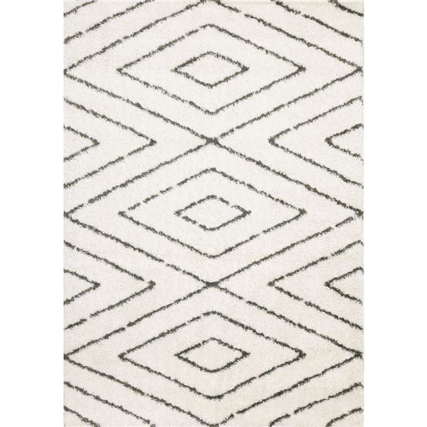 Rug Branch Marakai Area Rug Geometric Modern 8 x 11-ft - Cream