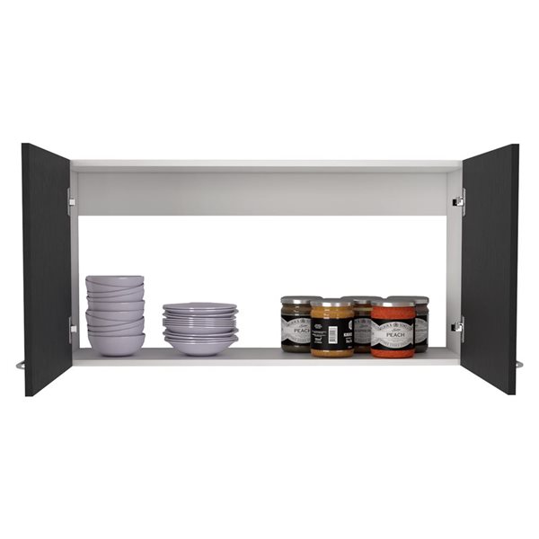 RTA Napoles 2-Door Wall Cabinet - Black