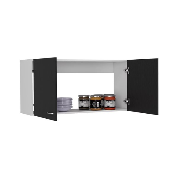 RTA Napoles 2-Door Wall Cabinet - Black