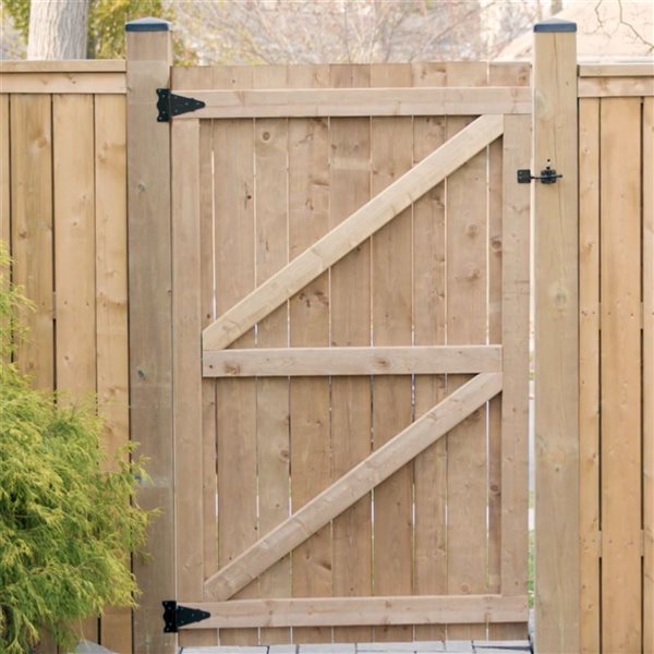 Nuvo Iron Gate Hardware Kit Galvanized Steel - Black